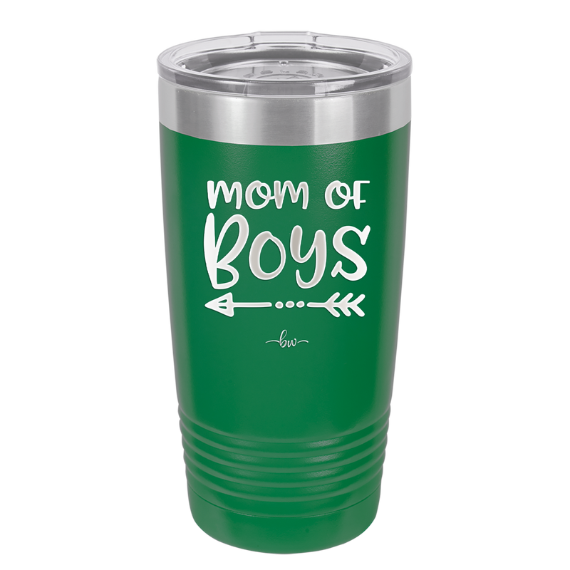 Mom of Boys - Laser Engraved Stainless Steel Drinkware - 1982 -