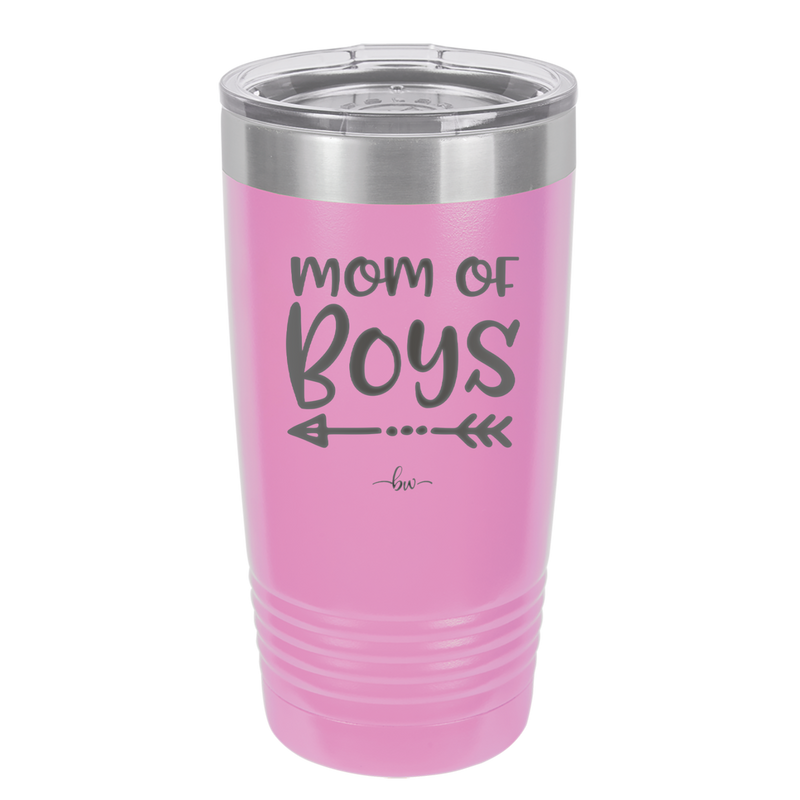Mom of Boys - Laser Engraved Stainless Steel Drinkware - 1982 -