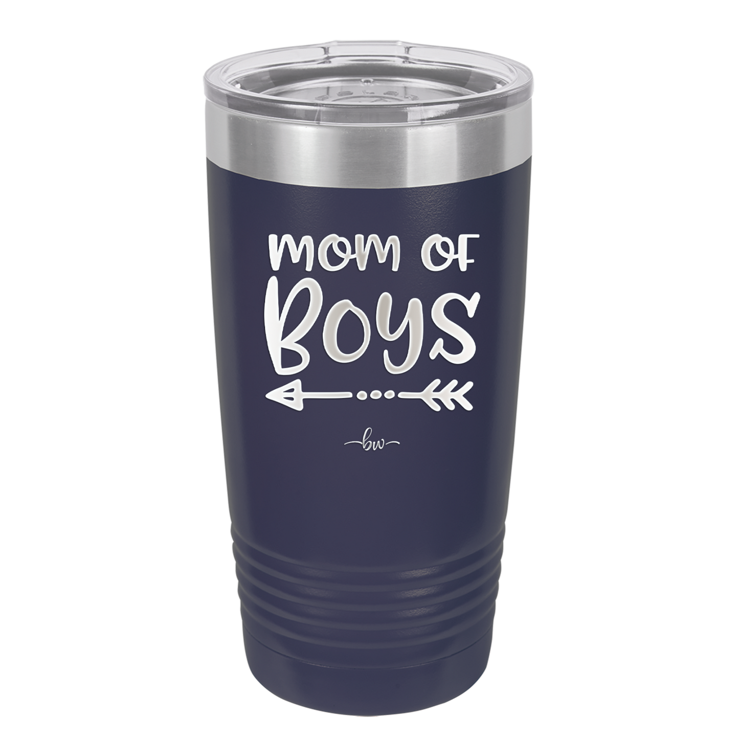 Mom of Boys - Laser Engraved Stainless Steel Drinkware - 1982 -