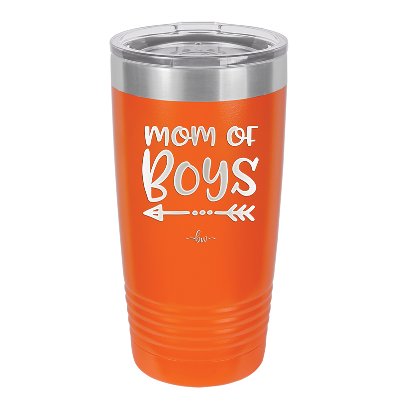 Mom of Boys - Laser Engraved Stainless Steel Drinkware - 1982 -