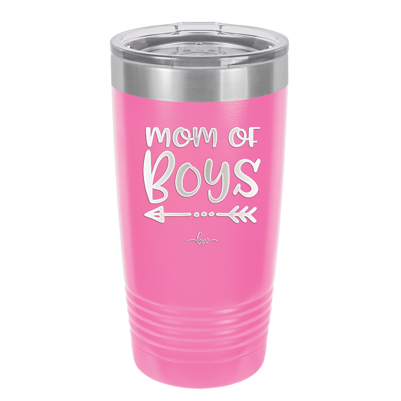 Mom of Boys - Laser Engraved Stainless Steel Drinkware - 1982 -
