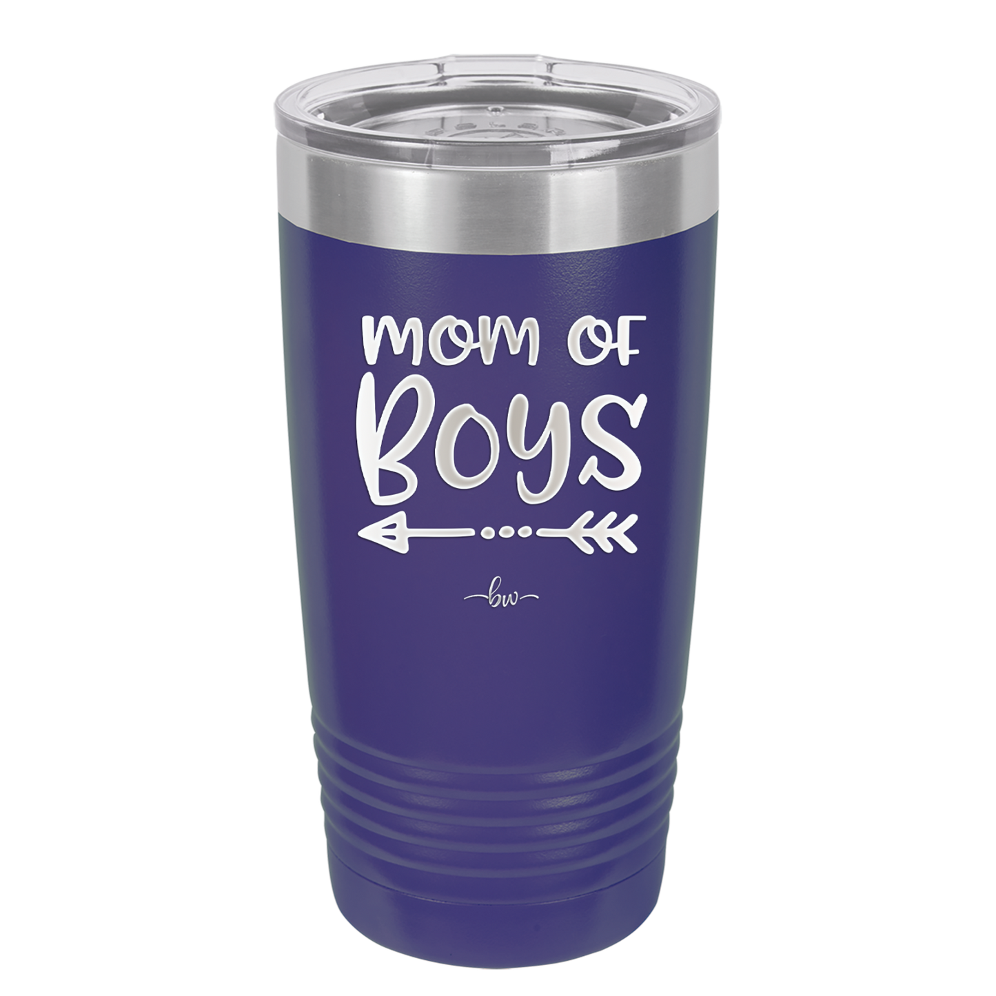 Mom of Boys - Laser Engraved Stainless Steel Drinkware - 1982 -