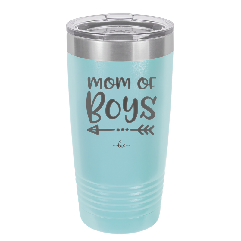 Mom of Boys - Laser Engraved Stainless Steel Drinkware - 1982 -