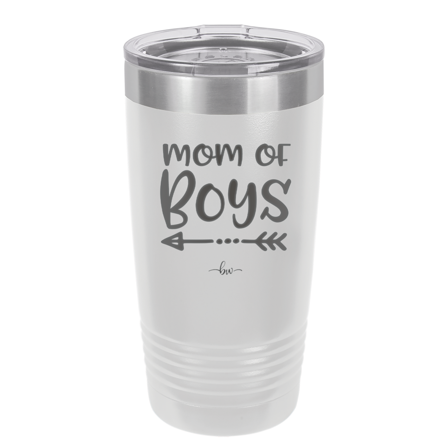 Mom of Boys - Laser Engraved Stainless Steel Drinkware - 1982 -