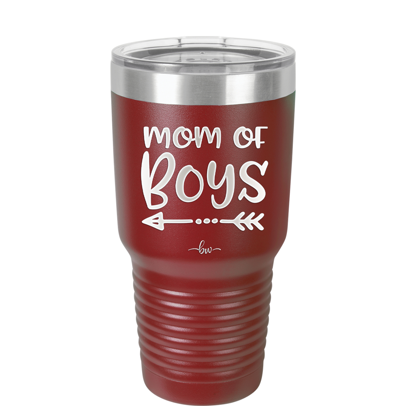 Mom of Boys - Laser Engraved Stainless Steel Drinkware - 1982 -