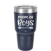 Mom of Boys - Laser Engraved Stainless Steel Drinkware - 1982 -