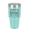 Mom of Boys - Laser Engraved Stainless Steel Drinkware - 1982 -