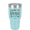 Mom of Boys - Laser Engraved Stainless Steel Drinkware - 1982 -
