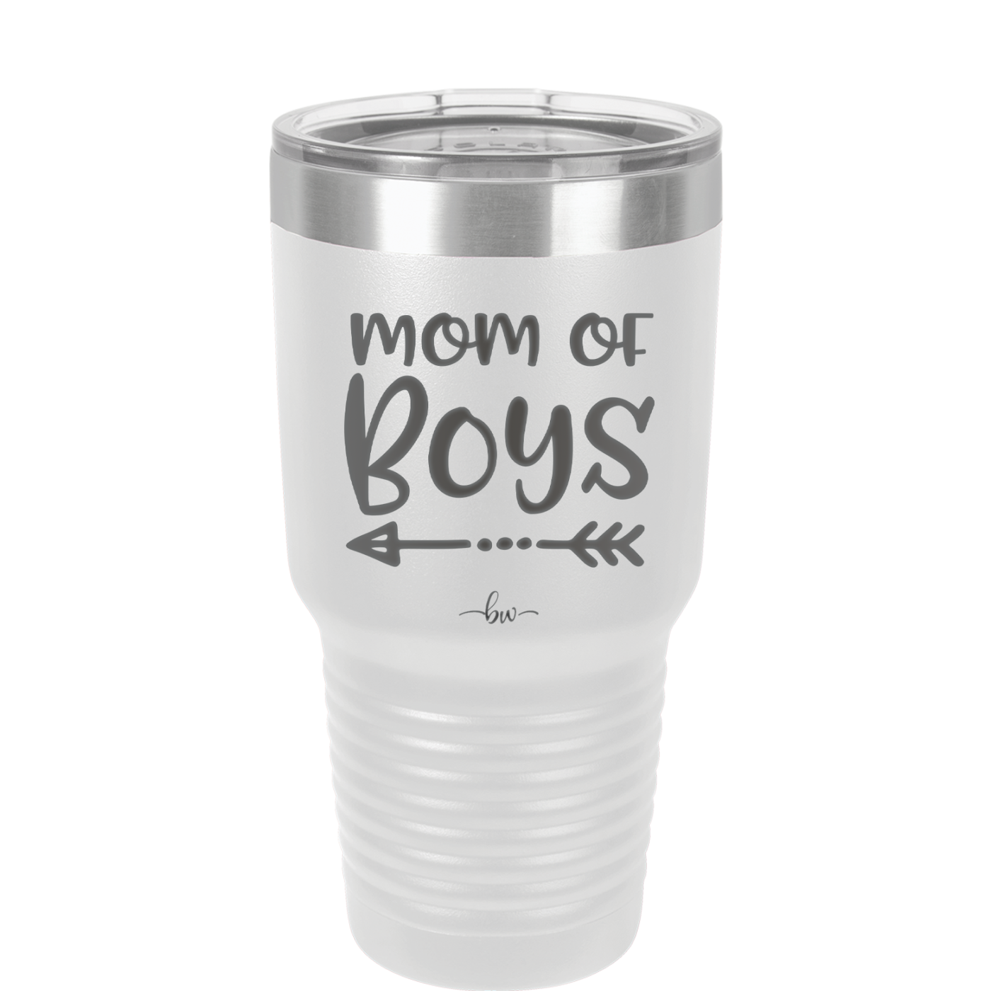 Mom of Boys - Laser Engraved Stainless Steel Drinkware - 1982 -