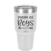 Mom of Boys - Laser Engraved Stainless Steel Drinkware - 1982 -