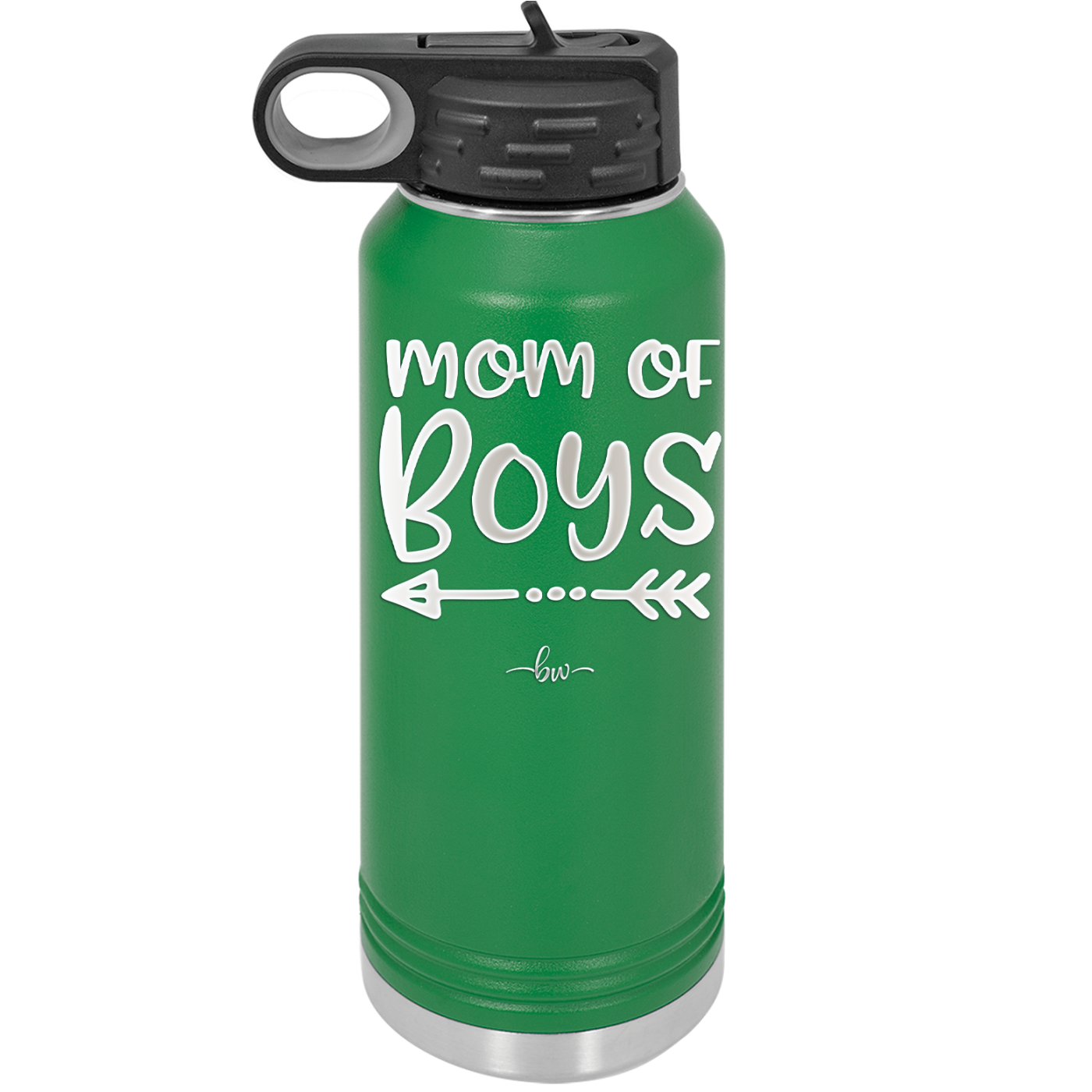Mom of Boys - Laser Engraved Stainless Steel Drinkware - 1982 -