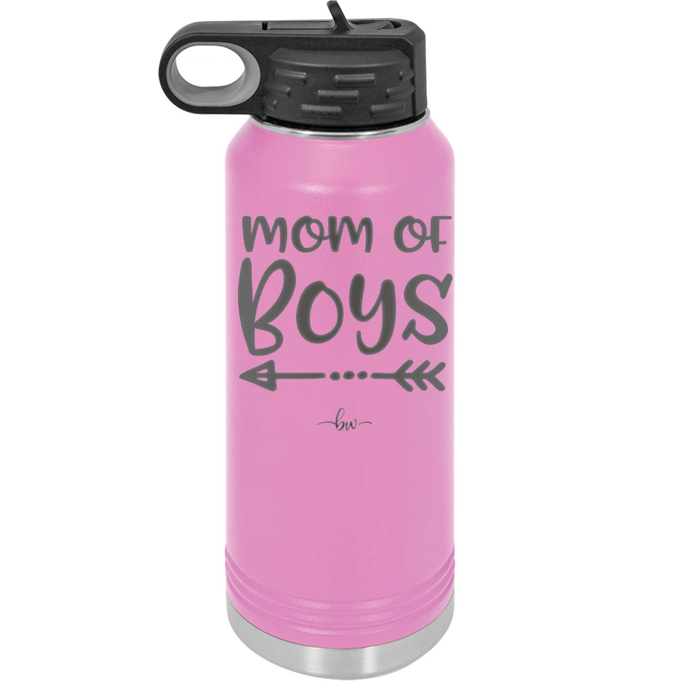 Mom of Boys - Laser Engraved Stainless Steel Drinkware - 1982 -