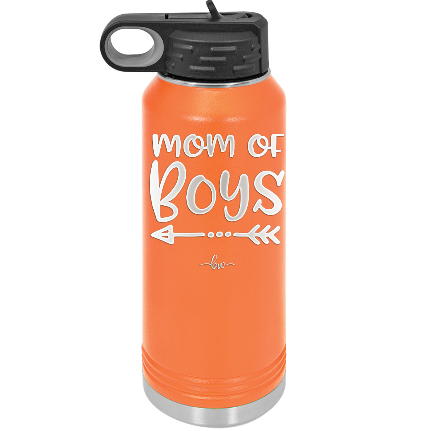 Mom of Boys - Laser Engraved Stainless Steel Drinkware - 1982 -