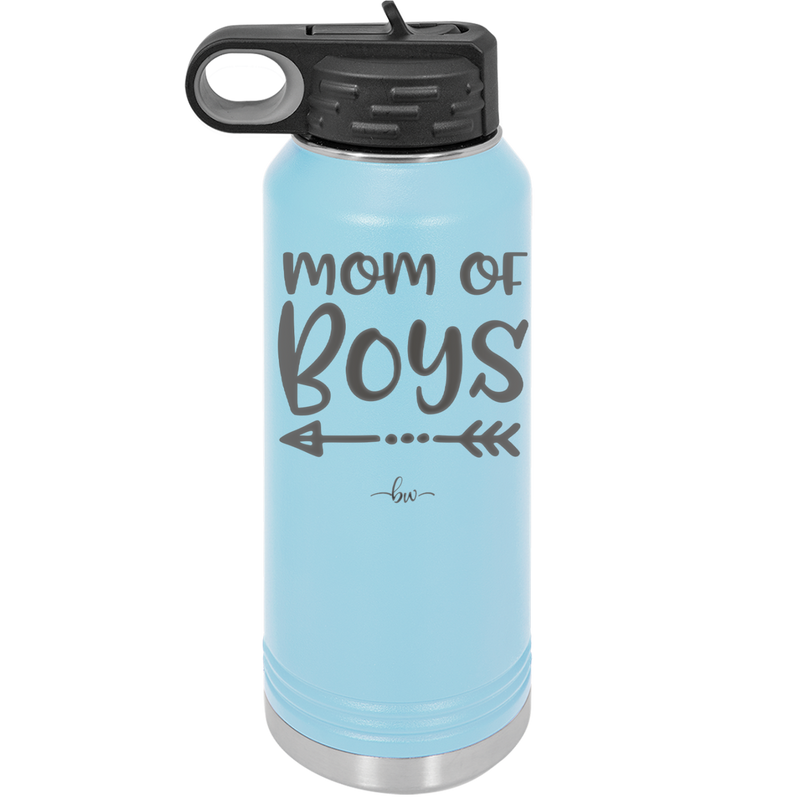 Mom of Boys - Laser Engraved Stainless Steel Drinkware - 1982 -