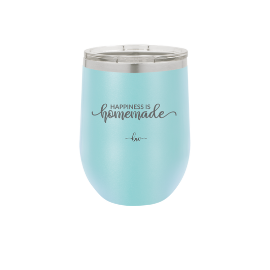 Happiness is Homemade - Laser Engraved Stainless Steel Drinkware - 1985 -