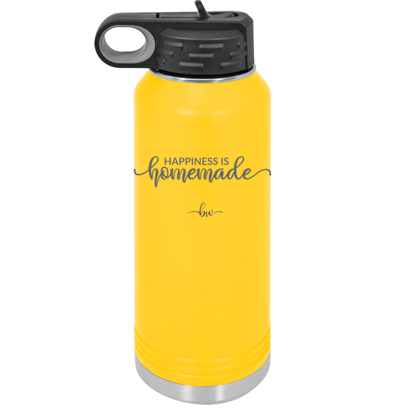 Happiness is Homemade - Laser Engraved Stainless Steel Drinkware - 1985 -