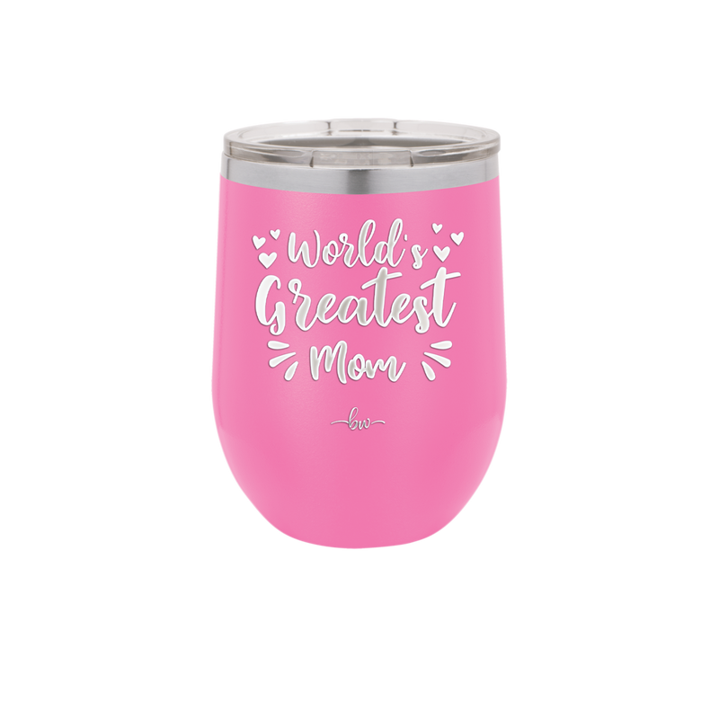World's Greatest Mom - Laser Engraved Stainless Steel Drinkware - 1987 -