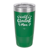 World's Greatest Mom - Laser Engraved Stainless Steel Drinkware - 1987 -