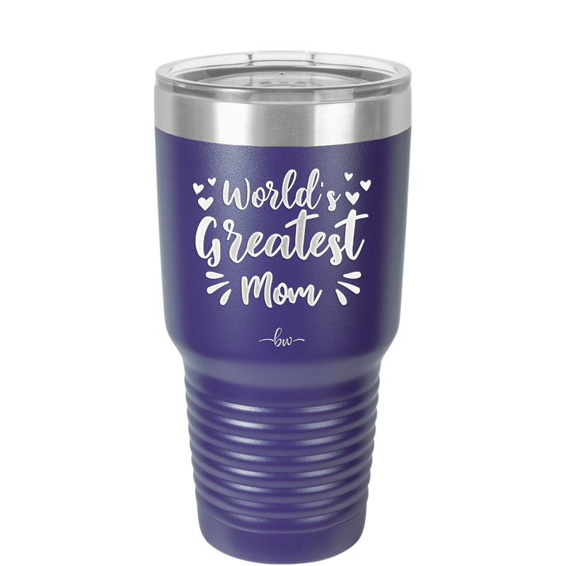 World's Greatest Mom - Laser Engraved Stainless Steel Drinkware - 1987 -