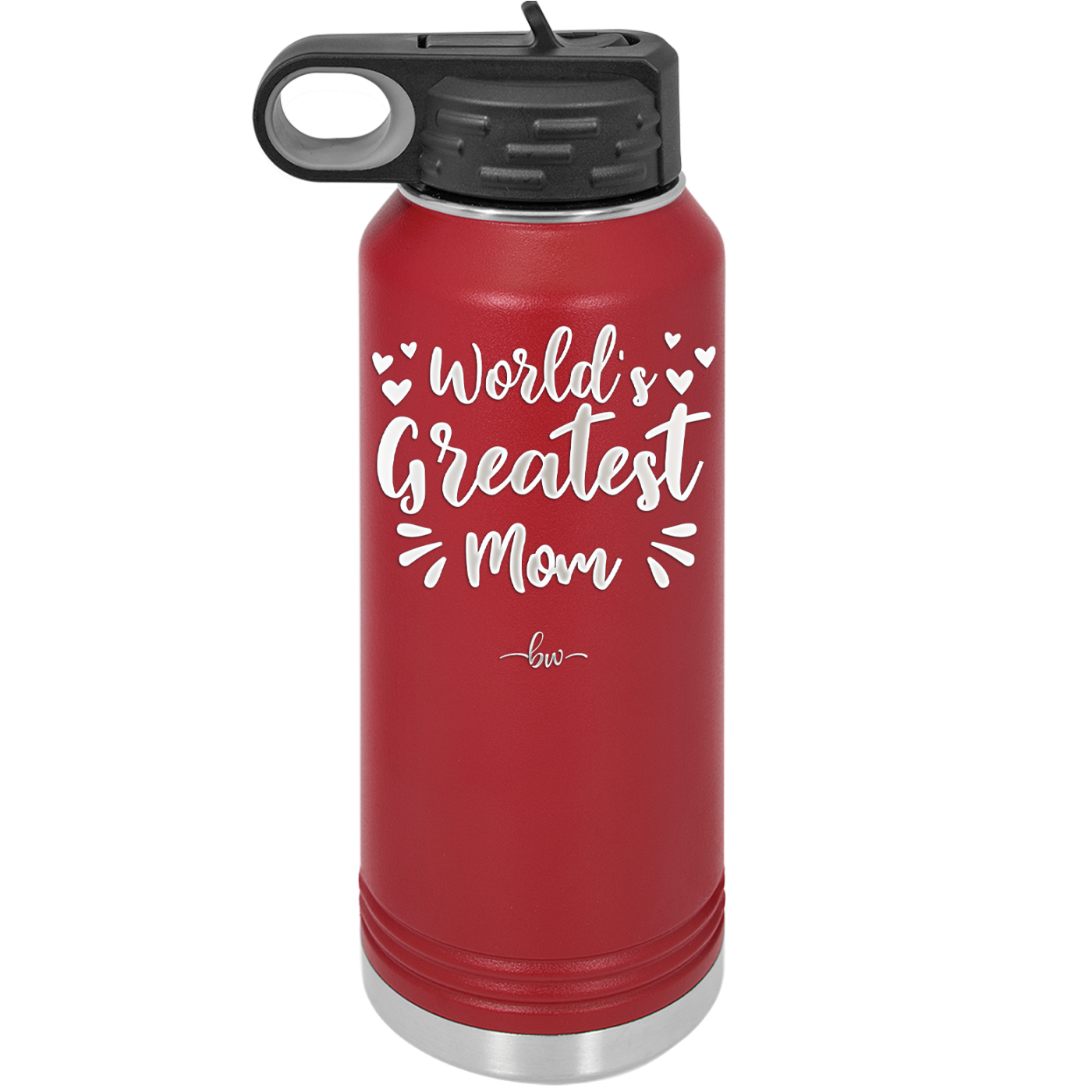 World's Greatest Mom - Laser Engraved Stainless Steel Drinkware - 1987 -