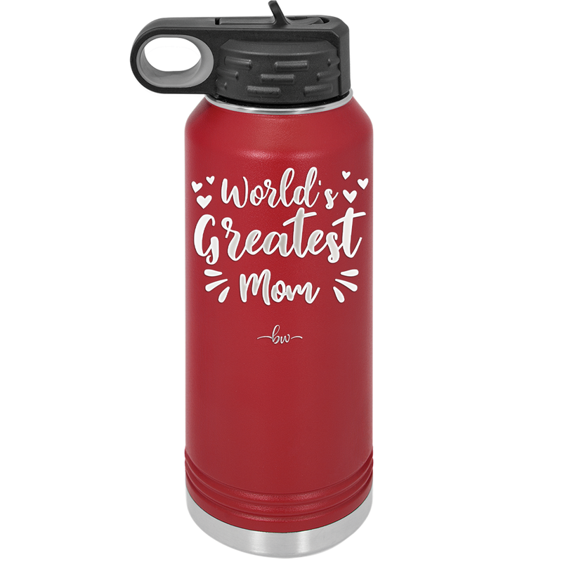 World's Greatest Mom - Laser Engraved Stainless Steel Drinkware - 1987 -