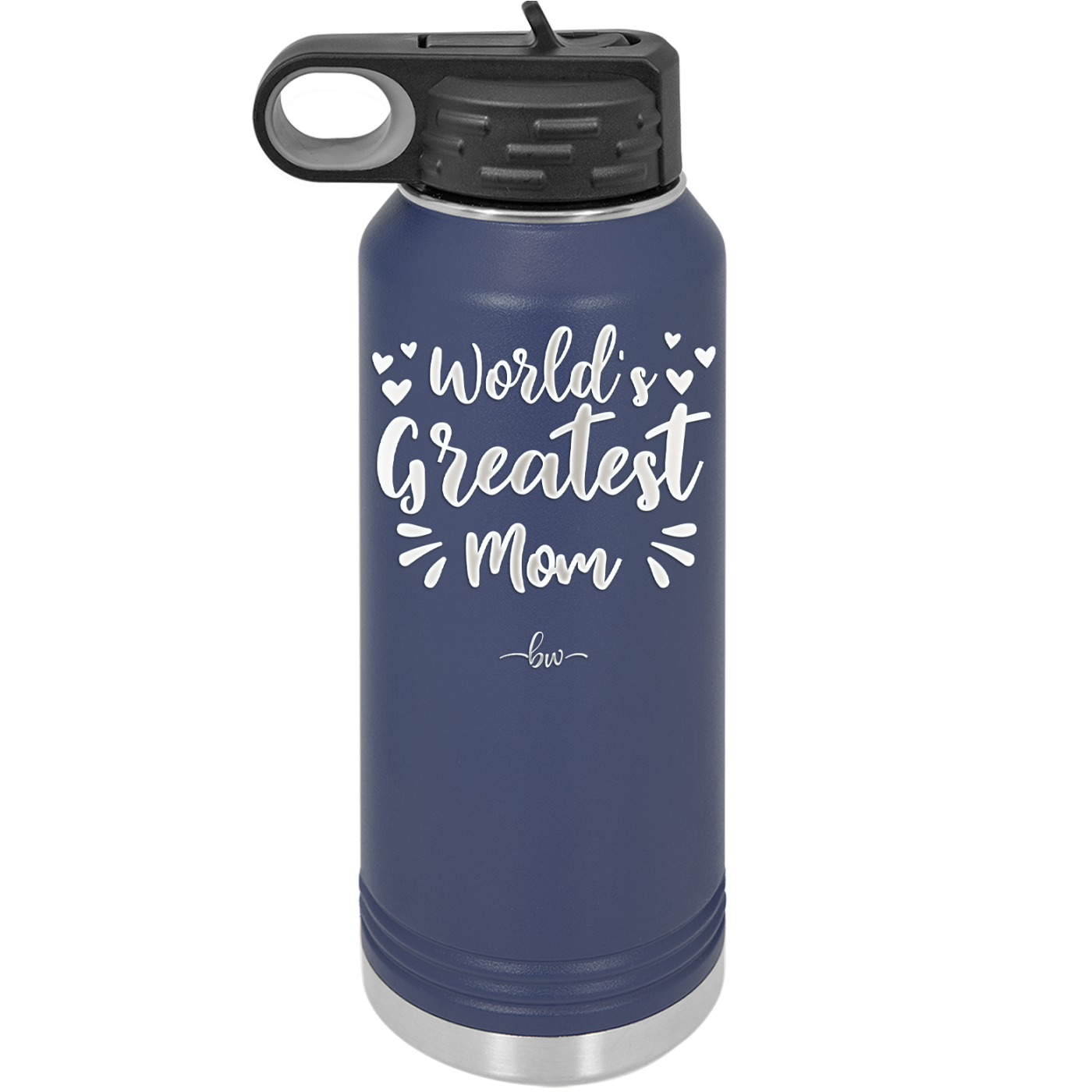 World's Greatest Mom - Laser Engraved Stainless Steel Drinkware - 1987 -