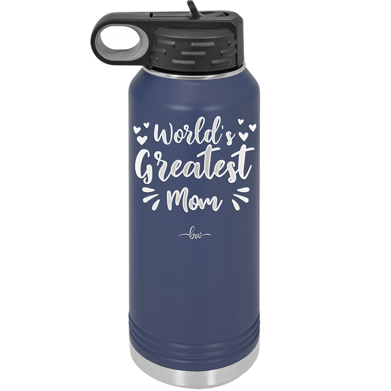 World's Greatest Mom - Laser Engraved Stainless Steel Drinkware - 1987 -