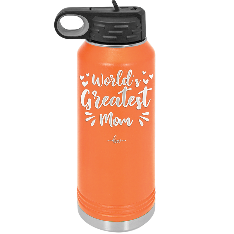 World's Greatest Mom - Laser Engraved Stainless Steel Drinkware - 1987 -