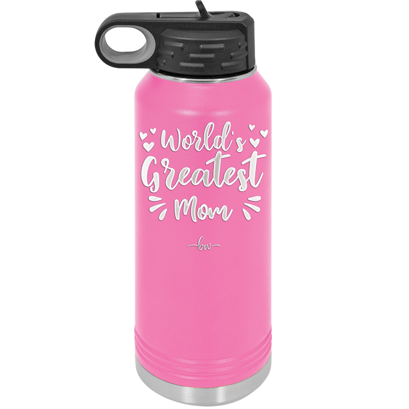 World's Greatest Mom - Laser Engraved Stainless Steel Drinkware - 1987 -