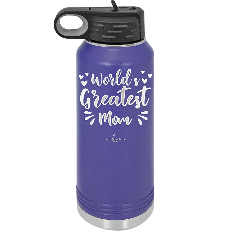 World's Greatest Mom - Laser Engraved Stainless Steel Drinkware - 1987 -