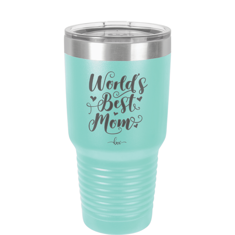 World's Best Mom - Laser Engraved Stainless Steel Drinkware - 1988 -