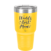 World's Best Mom - Laser Engraved Stainless Steel Drinkware - 1988 -