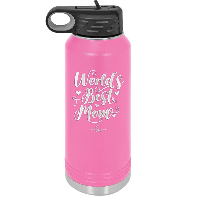World's Best Mom - Laser Engraved Stainless Steel Drinkware - 1988 -