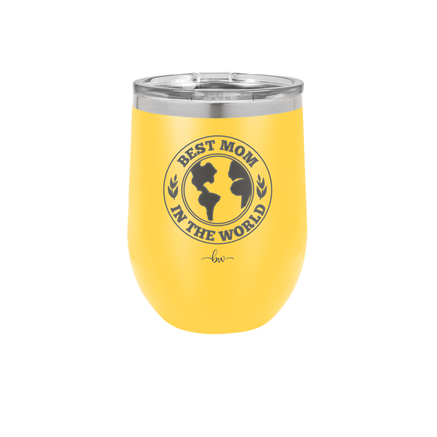 Best Mom in the World - Laser Engraved Stainless Steel Drinkware Gift for Mom - 1989 -
