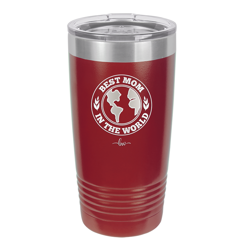 Best Mom in the World - Laser Engraved Stainless Steel Drinkware Gift for Mom - 1989 -