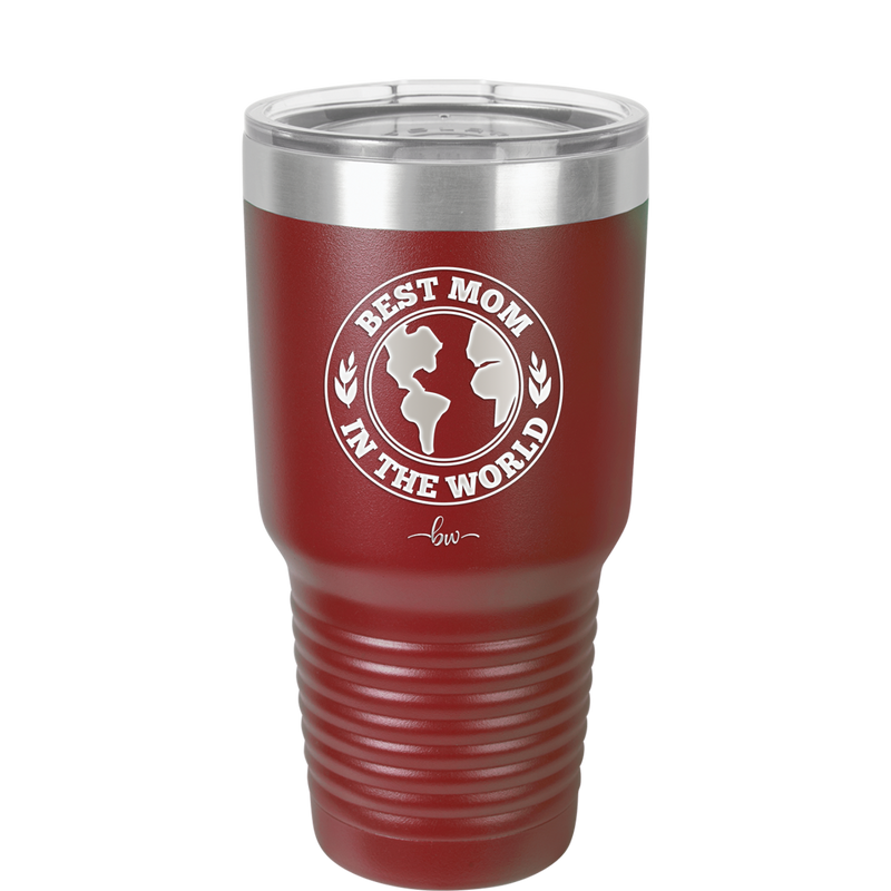 Best Mom in the World - Laser Engraved Stainless Steel Drinkware Gift for Mom - 1989 -