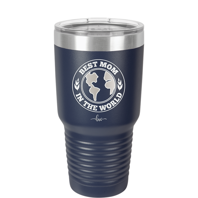 Best Mom in the World - Laser Engraved Stainless Steel Drinkware Gift for Mom - 1989 -