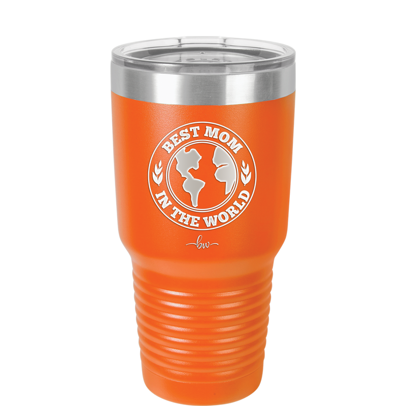 Best Mom in the World - Laser Engraved Stainless Steel Drinkware Gift for Mom - 1989 -