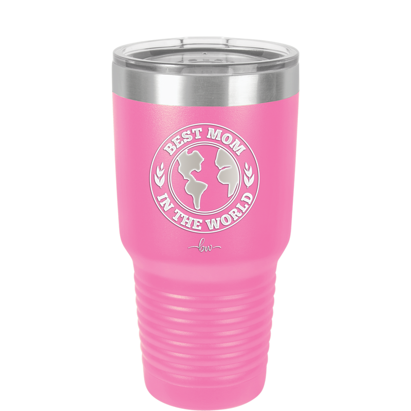 Best Mom in the World - Laser Engraved Stainless Steel Drinkware Gift for Mom - 1989 -