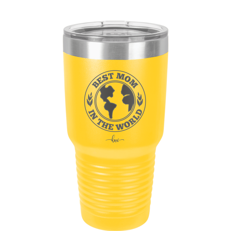 Best Mom in the World - Laser Engraved Stainless Steel Drinkware Gift for Mom - 1989 -