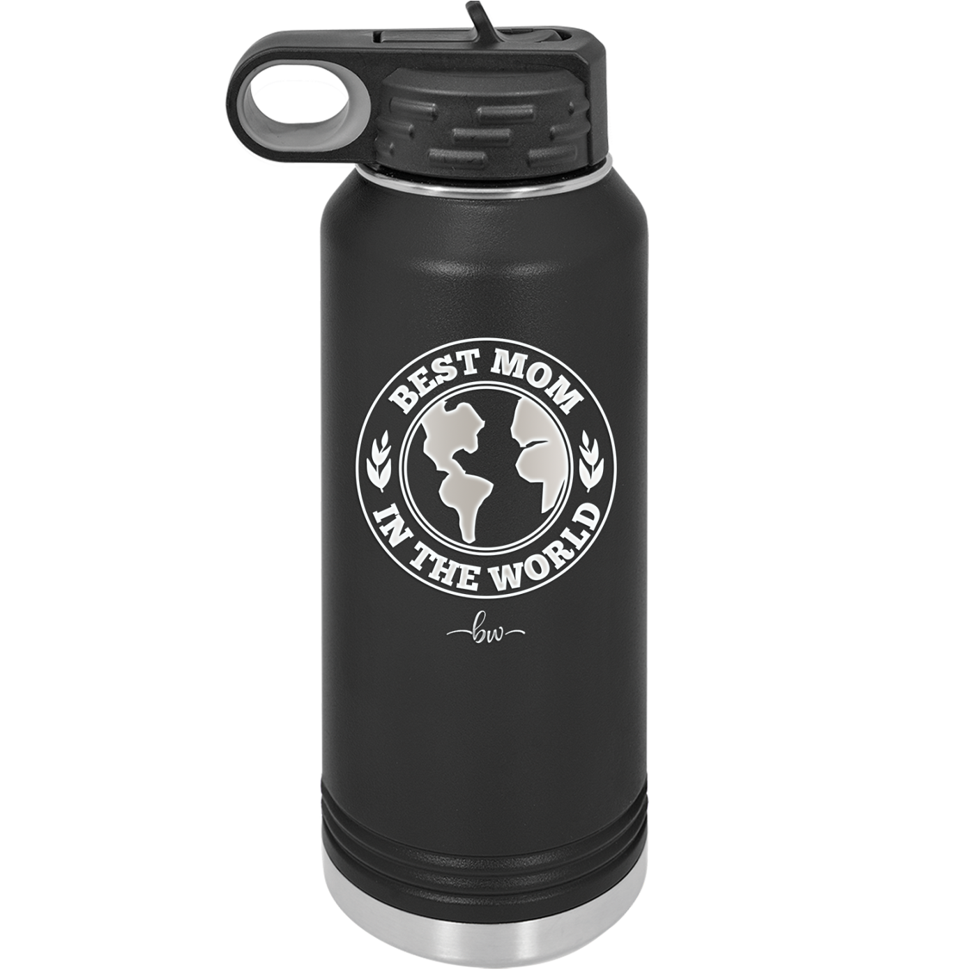 Best Mom in the World - Laser Engraved Stainless Steel Drinkware Gift for Mom - 1989 -