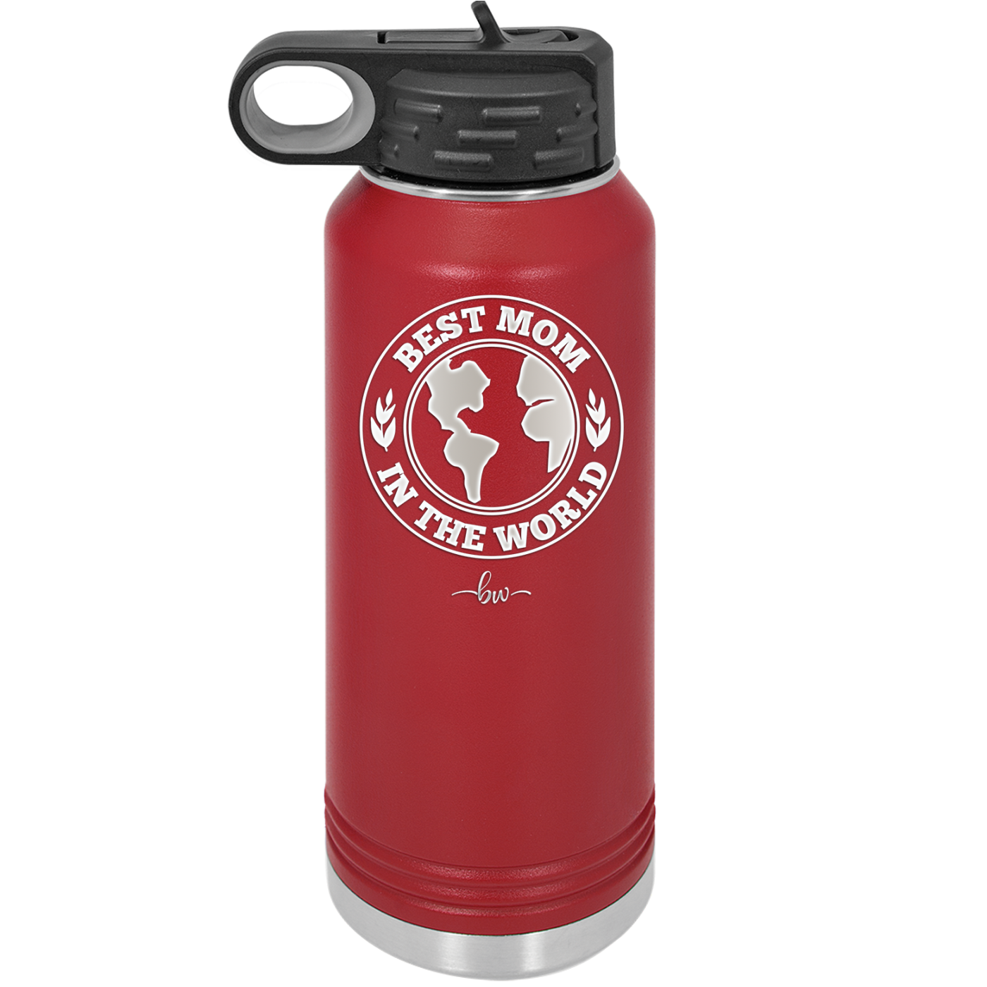 Best Mom in the World - Laser Engraved Stainless Steel Drinkware Gift for Mom - 1989 -