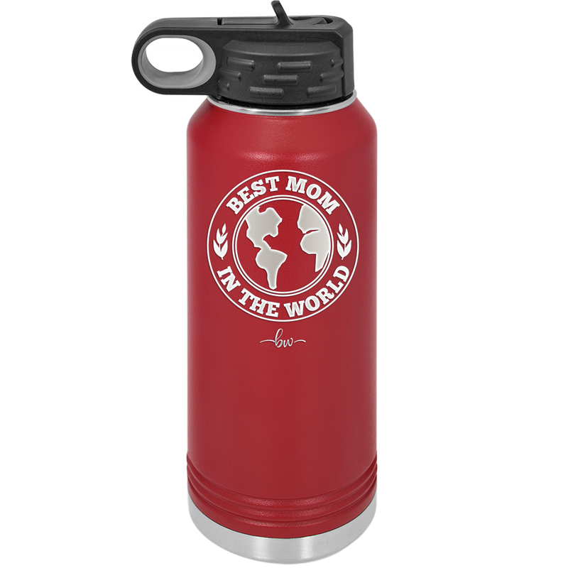 Best Mom in the World - Laser Engraved Stainless Steel Drinkware Gift for Mom - 1989 -