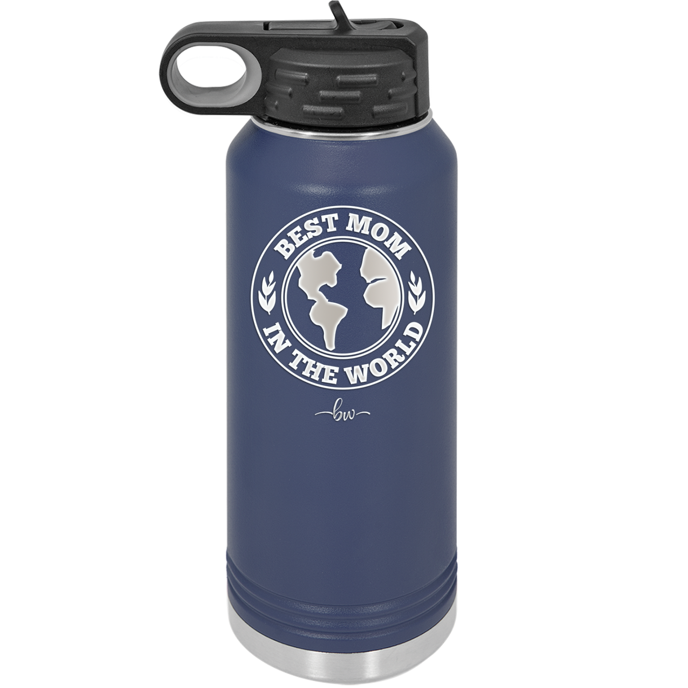 Best Mom in the World - Laser Engraved Stainless Steel Drinkware Gift for Mom - 1989 -