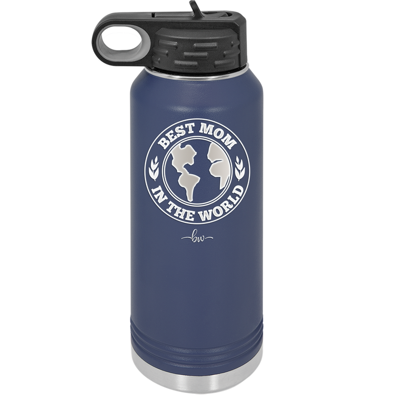 Best Mom in the World - Laser Engraved Stainless Steel Drinkware Gift for Mom - 1989 -