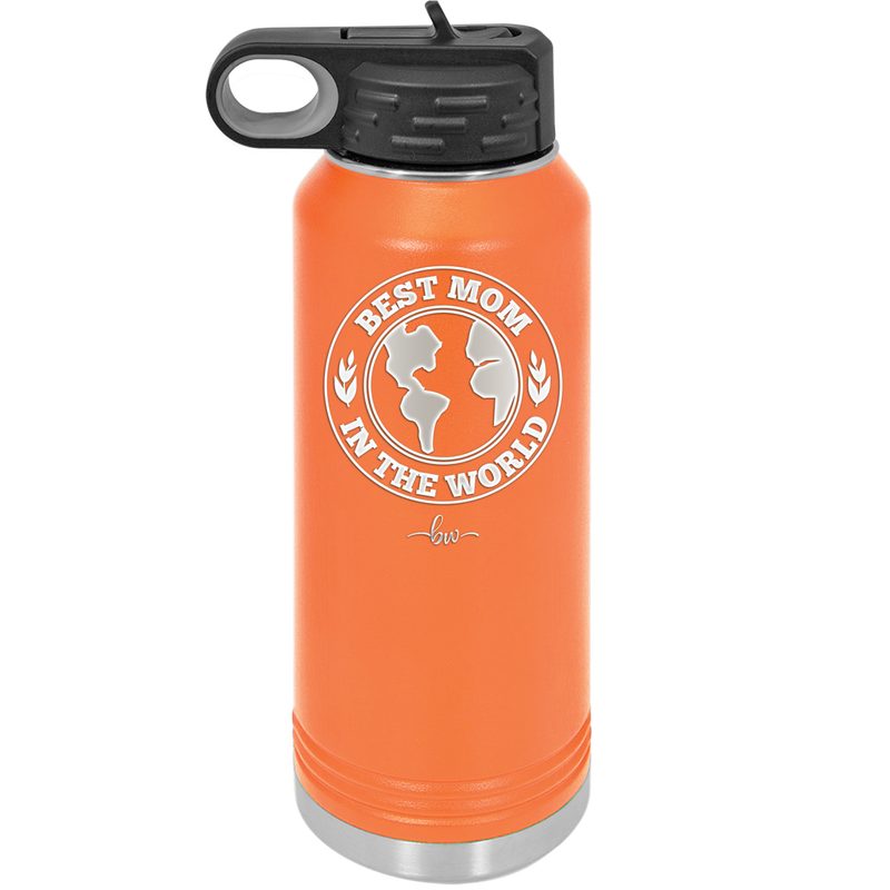 Best Mom in the World - Laser Engraved Stainless Steel Drinkware Gift for Mom - 1989 -