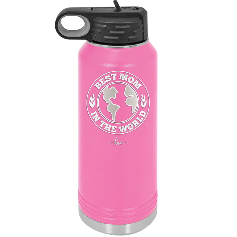 Best Mom in the World - Laser Engraved Stainless Steel Drinkware Gift for Mom - 1989 -