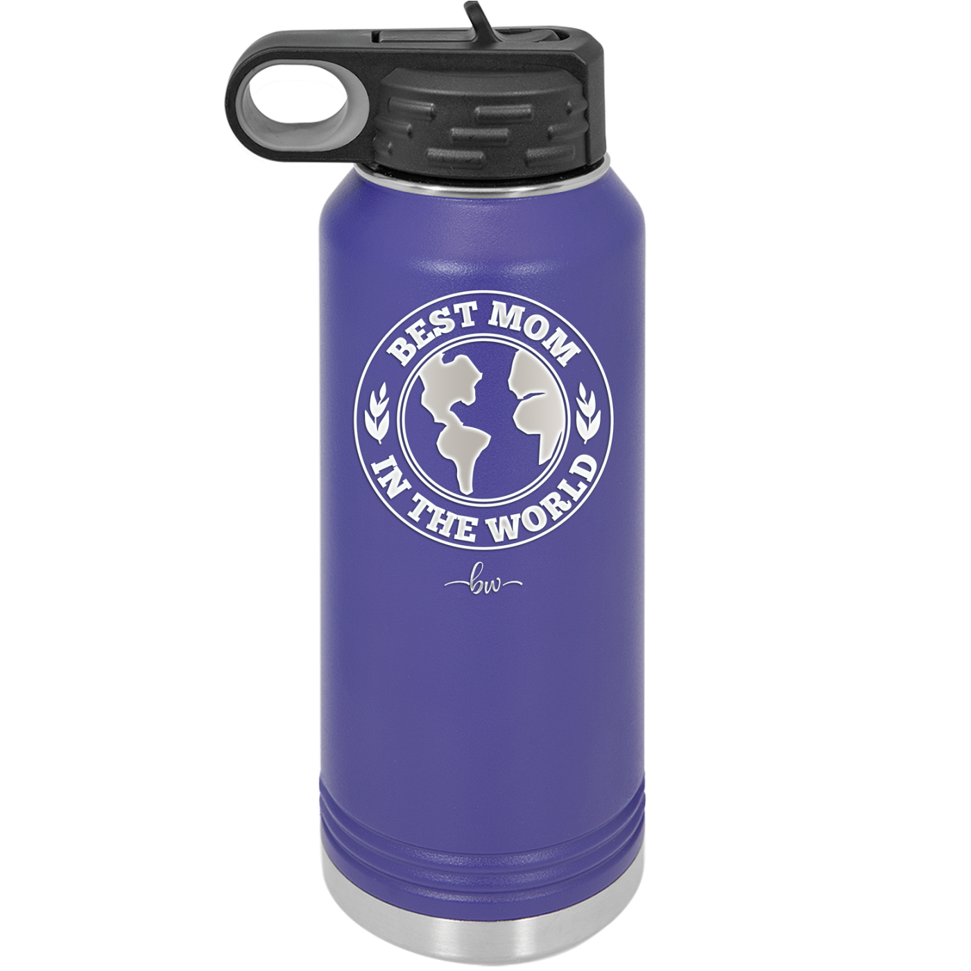 Best Mom in the World - Laser Engraved Stainless Steel Drinkware Gift for Mom - 1989 -