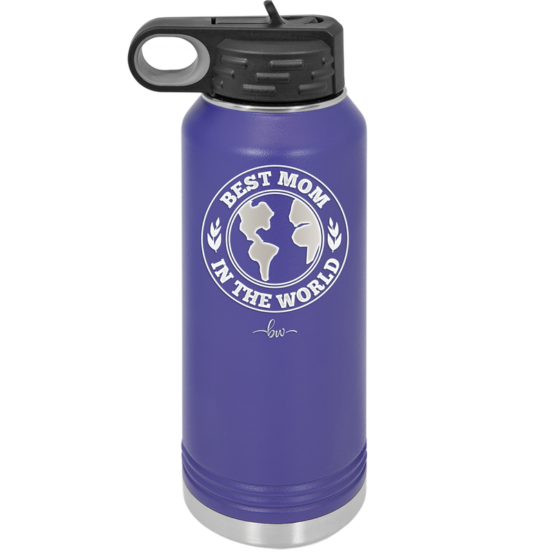 Best Mom in the World - Laser Engraved Stainless Steel Drinkware Gift for Mom - 1989 -