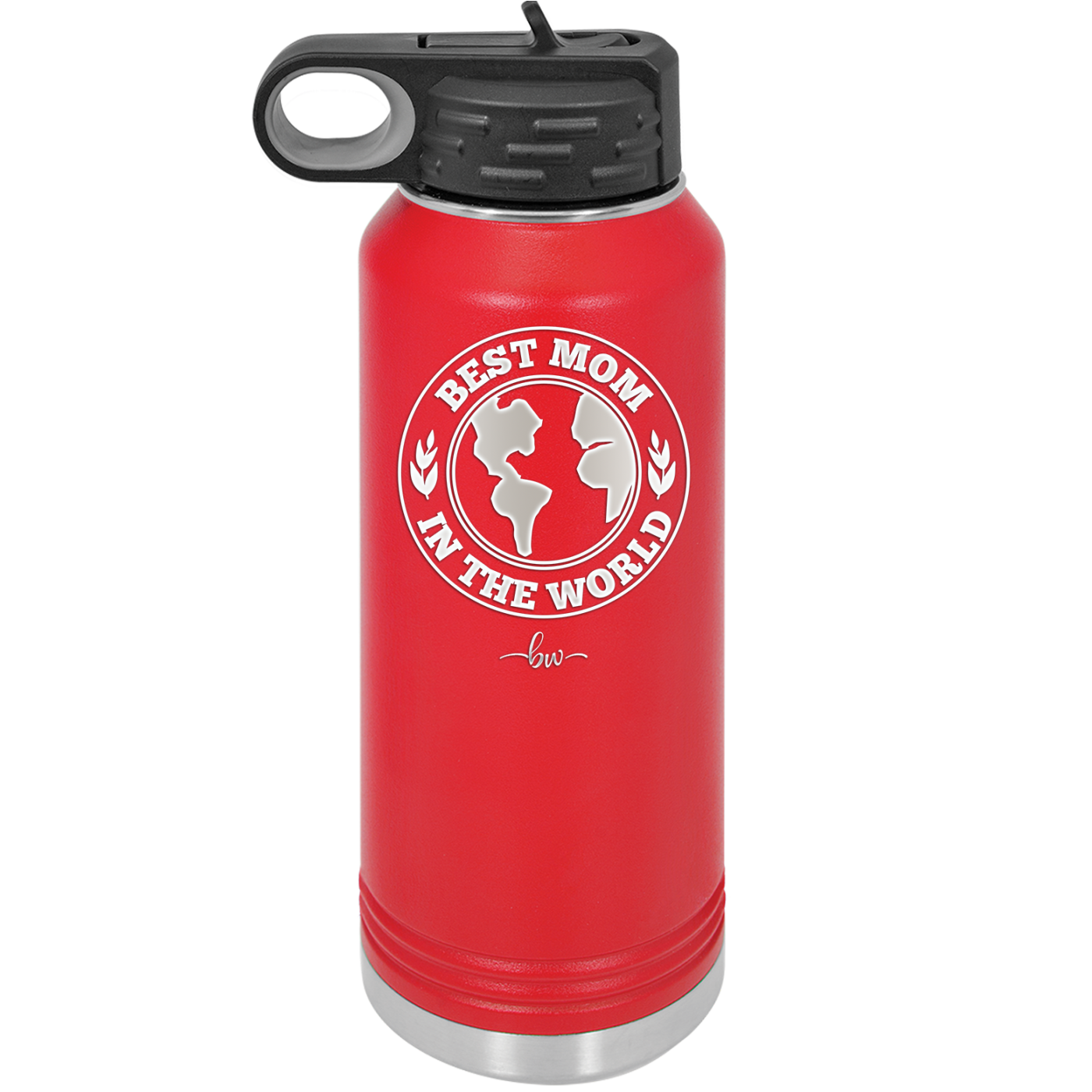Best Mom in the World - Laser Engraved Stainless Steel Drinkware Gift for Mom - 1989 -